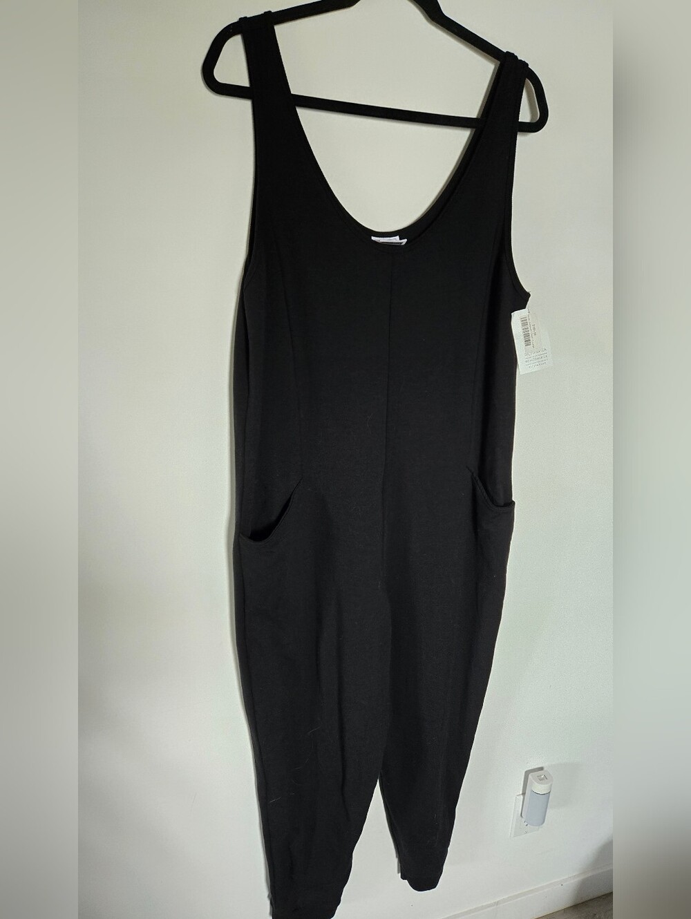 SALT Black Sleeveless Jumpsuit with Pockets